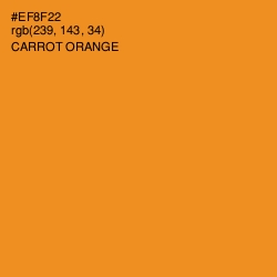 #EF8F22 - Carrot Orange Color Image